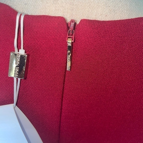 𝅺Office Ready🤩NWT Hugo Boss Red Shift Sleeveless Career Dress Size 40IT/4US - Picture 10 of 11